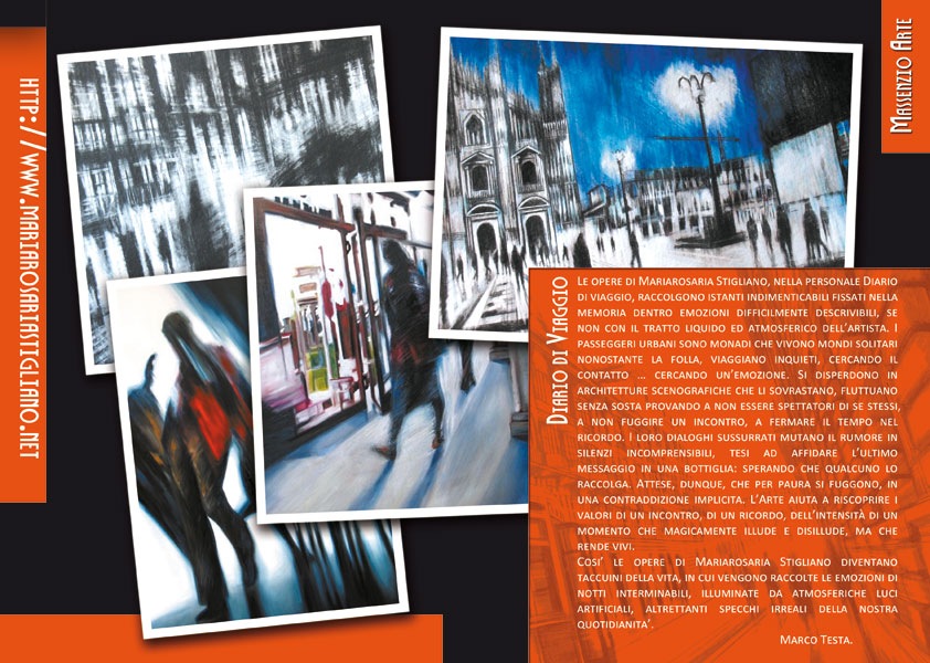 Exhibition “diario di viaggio”, 2009, flyer side B