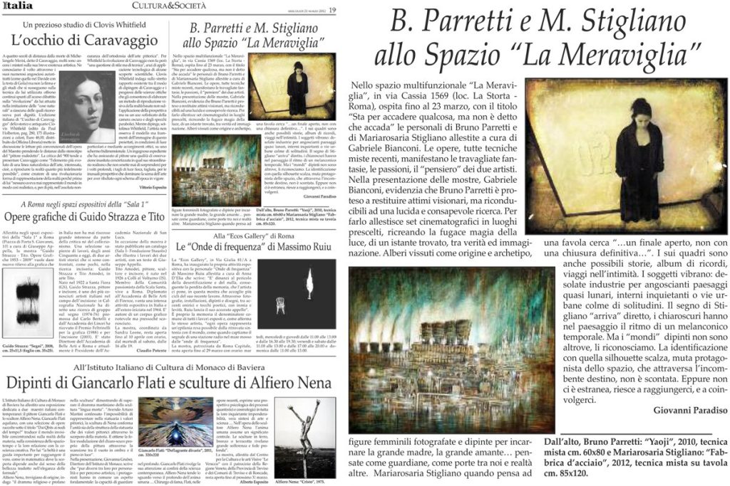 Review on Italia Sera, 05-21-2012