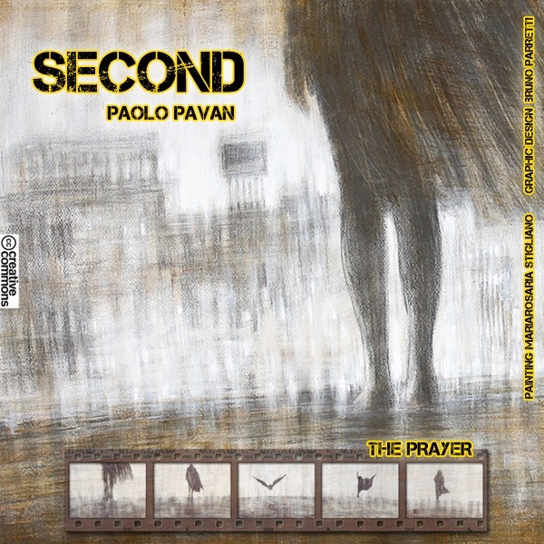 Copertina del CD di Paolo Pavan 'Second' con illustrazione di Mariarosaria Stigliano