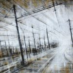 STAZIONE grafite e olio su carta 50x70cm 2011 di Mariarosaria Stigliano