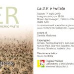 Invito per mostra AER, premio Vasto 2010