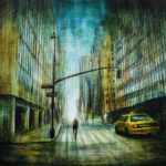 NYC, oil pigments and enamel on canvas, 80x100cm, 2016, Mariarosaria Stigliano