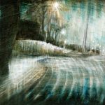 ON THE ROAD, oil pigments and enamel on canvas, 2011, Mariarosaria Stigliano