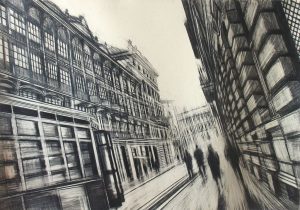 ROMANTIC TOUR, graphite on paper, 70x100cm , 2009, Mariarosaria Stigliano