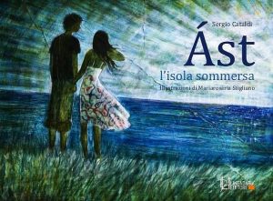 cover of the story “AST submerged island” with illustrations by Mariarosaria Stigliano
